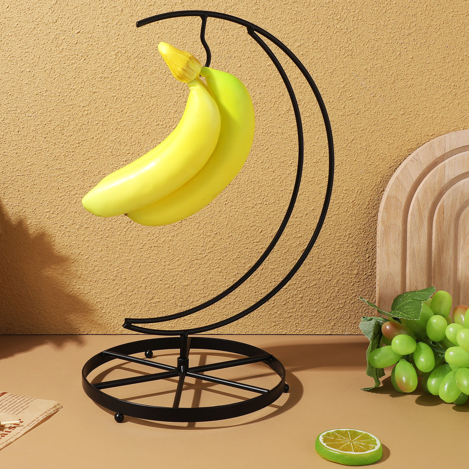 Food Storage Rack - Fruit Plate Hook Metal Rack Banana