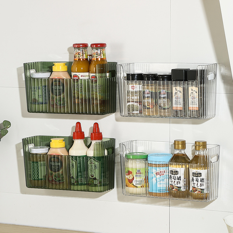 Food Storage Cabinet For Kitchen - Self-adhesive Refrigerator Storage Box Large Capacity