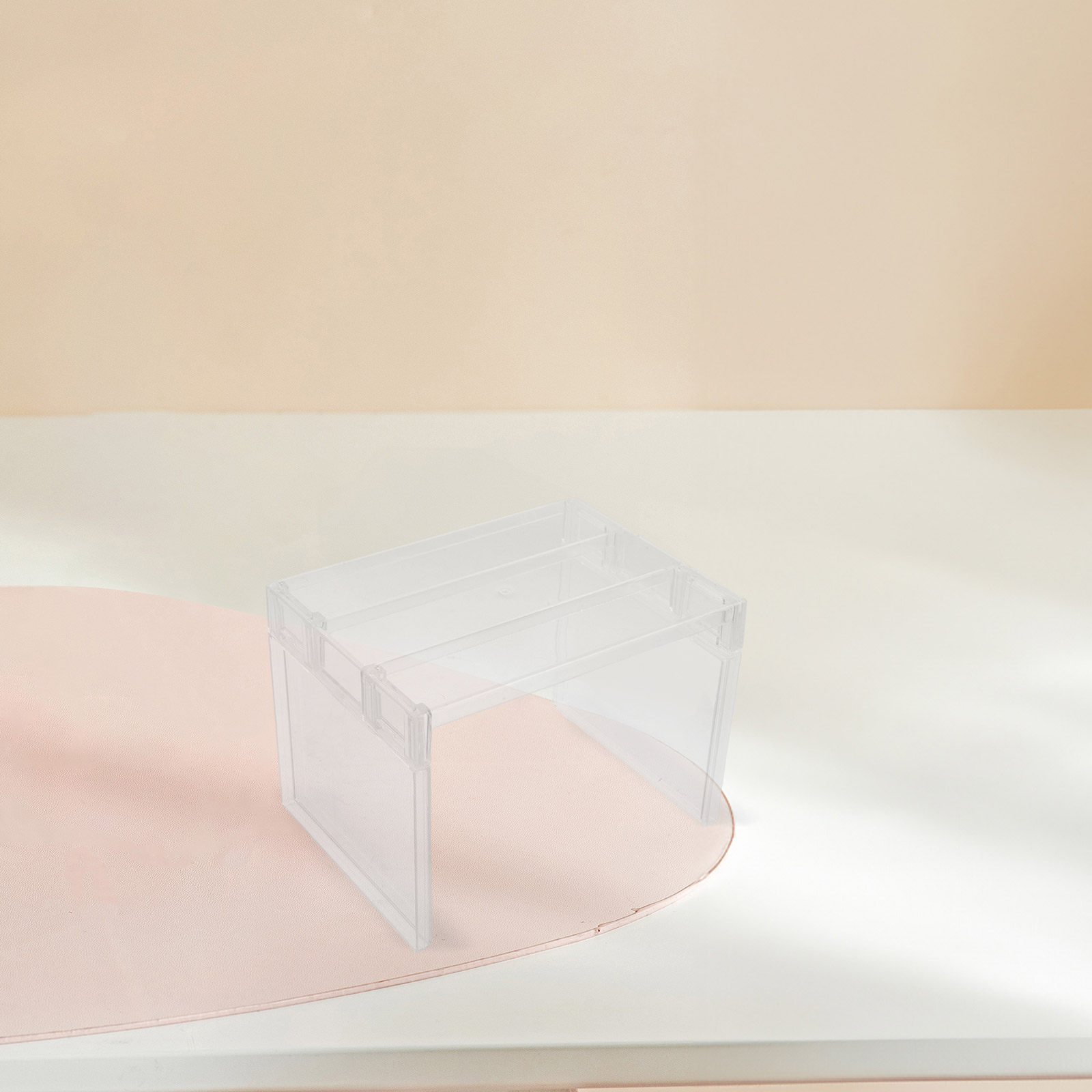 Food Storage Rack - 2Pcs Clear Refrigerator Organizer Shelf Freezer