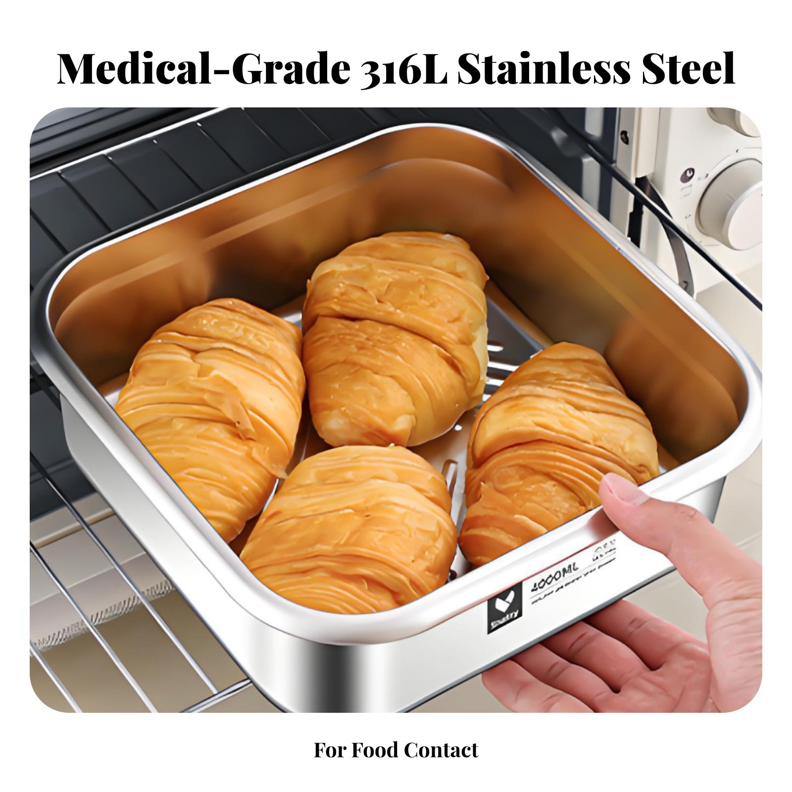 Food Storage Lunch Box - 316 Stainless Steel Bento Box, Leakproof