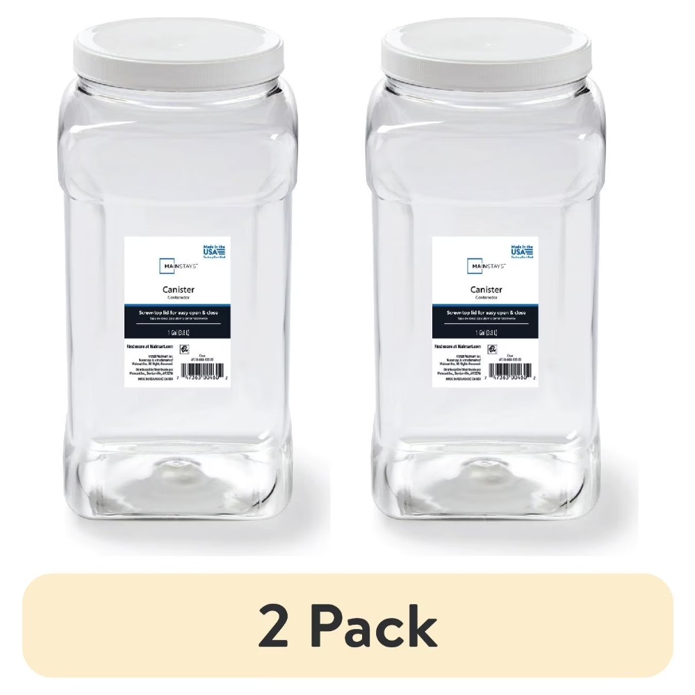 Food Storage 4 Quart - 2 Pack 4 Quart Clear Plastic