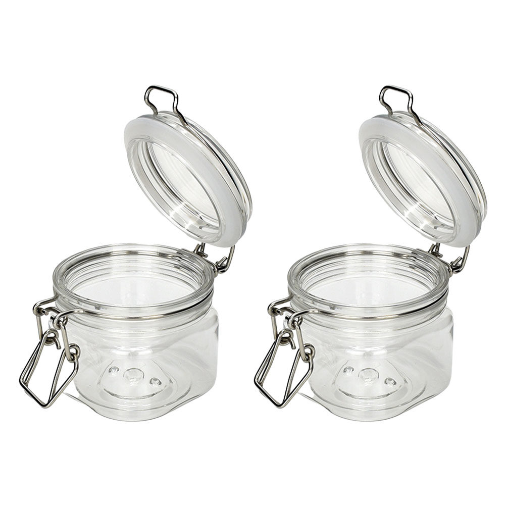 Food Storage Meal Prep - 2Pcs Sealed Storage Jars Transparent Honey