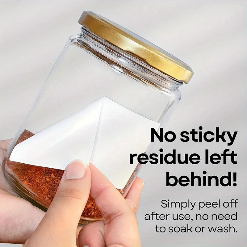 Food Storage No Pantry - 100 Waterproof Removable Freeze Labels -