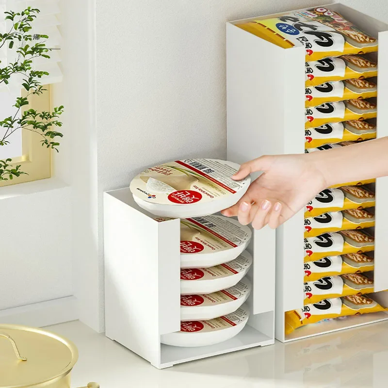 Food Storage Cabinet For Kitchen - Multi Functional Instant Noodle Storage Box