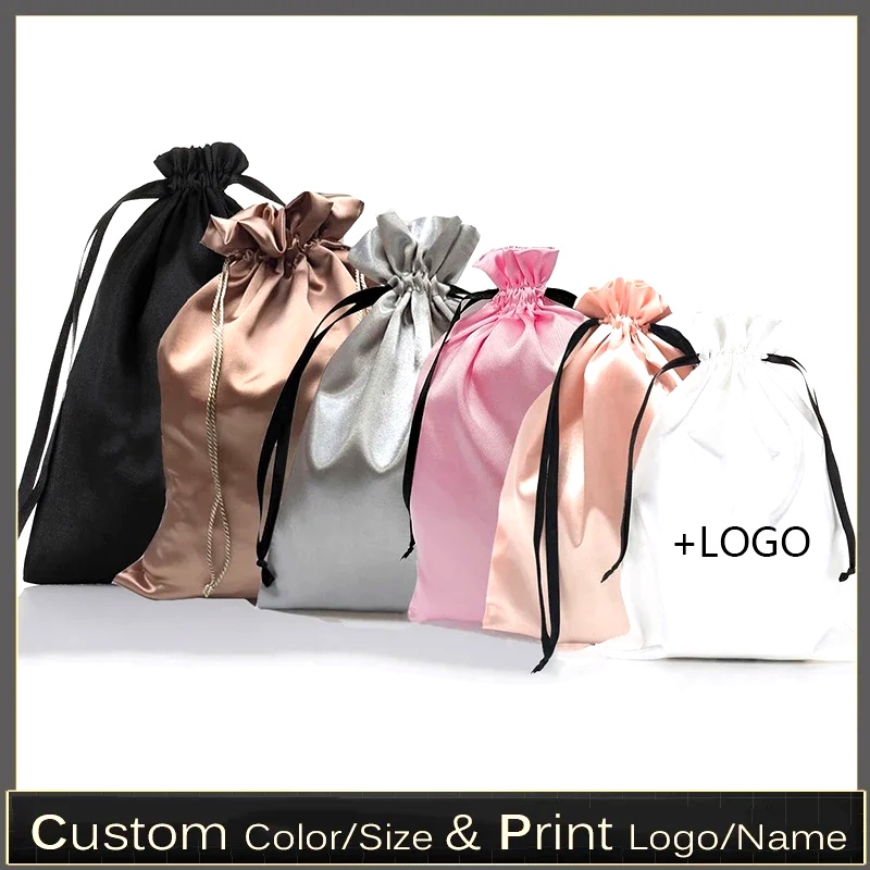 Food Storage Plants - 10PCS Custom Satin Extensions Hair Bags