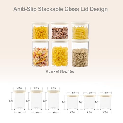 Food Storage No Pantry - Square Glass Food Storage Jars With