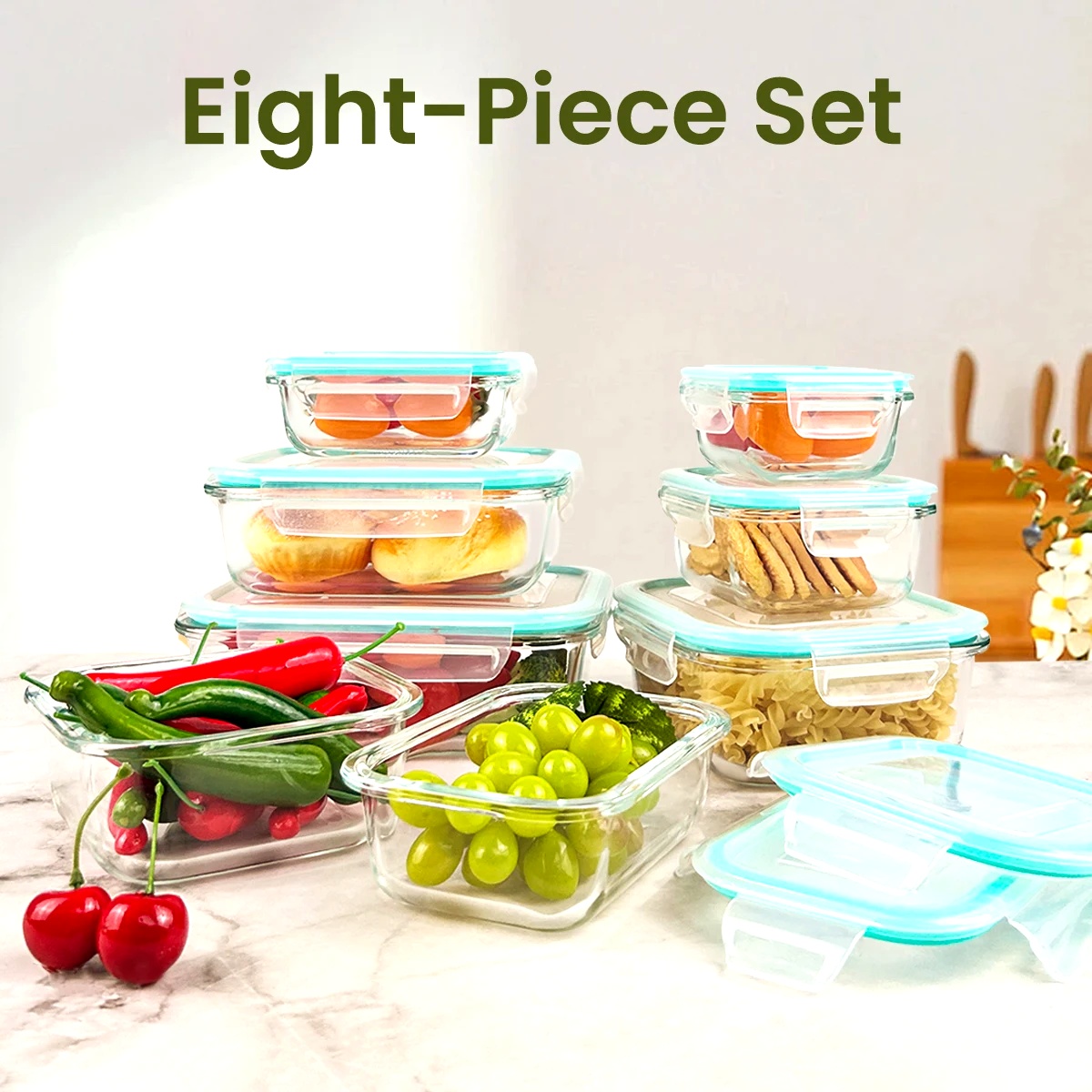 8pcs Glass Food Storage Contai - Food Storage Lunch Box 评论和价格