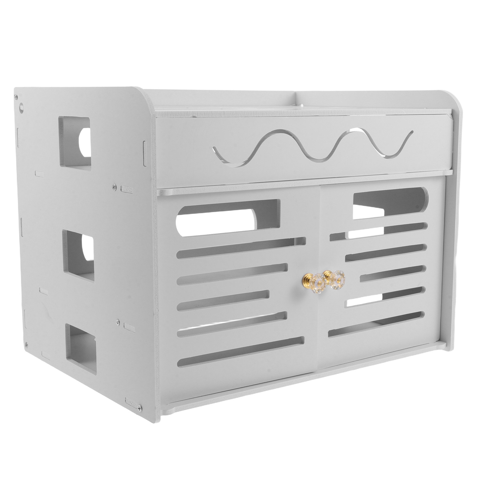 3-Layer Router Storage Box Whi - Food Storage Rack 评论和价格