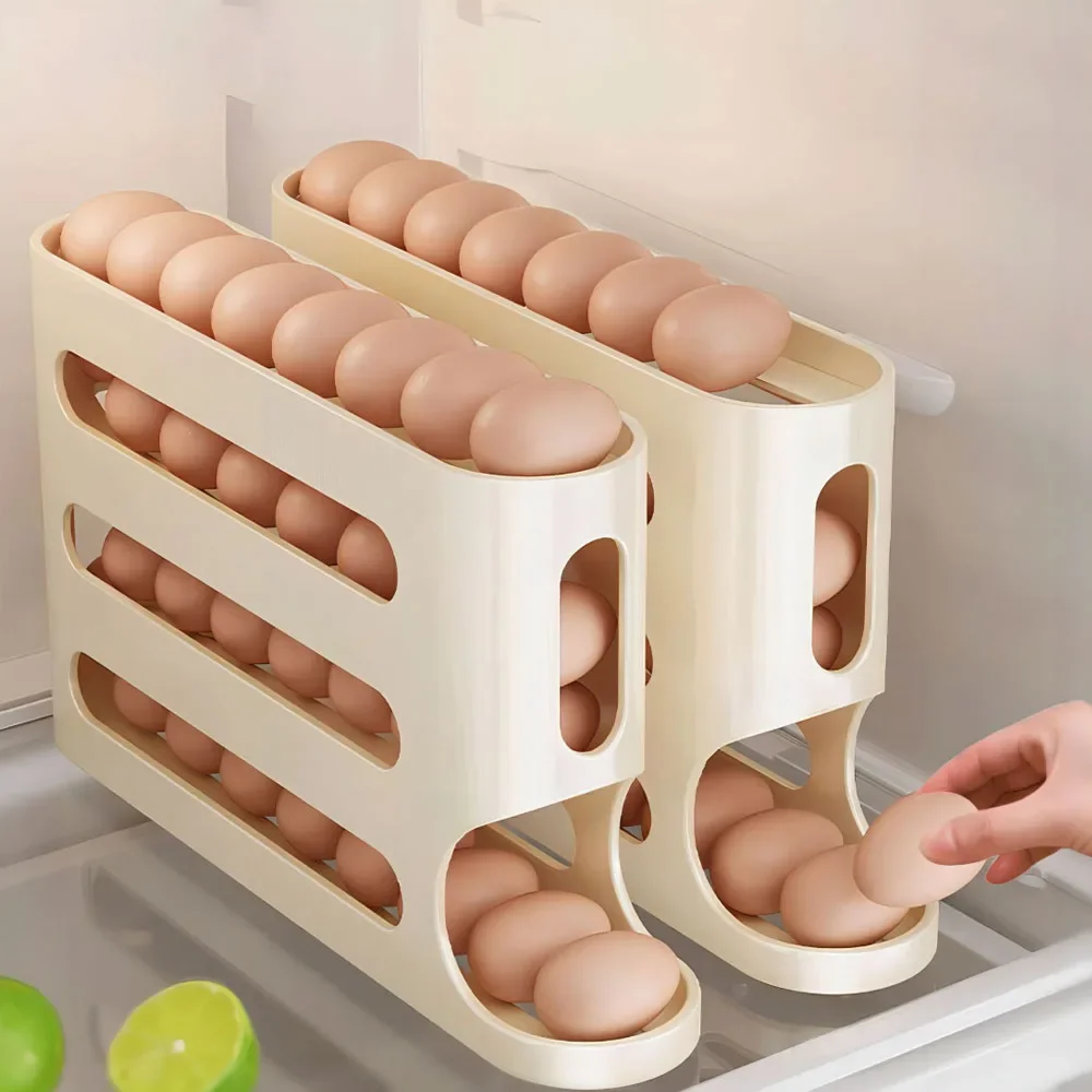 4 Layers Automatic Rolling Egg - Food Storage Cabinet For Kitchen 评论和价格