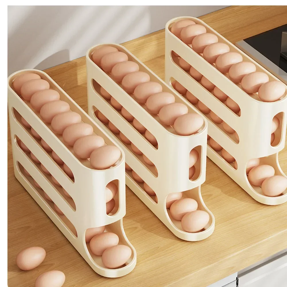 4 Layers Automatic Rolling Egg - Food Storage Cabinet For Kitchen 评论和价格