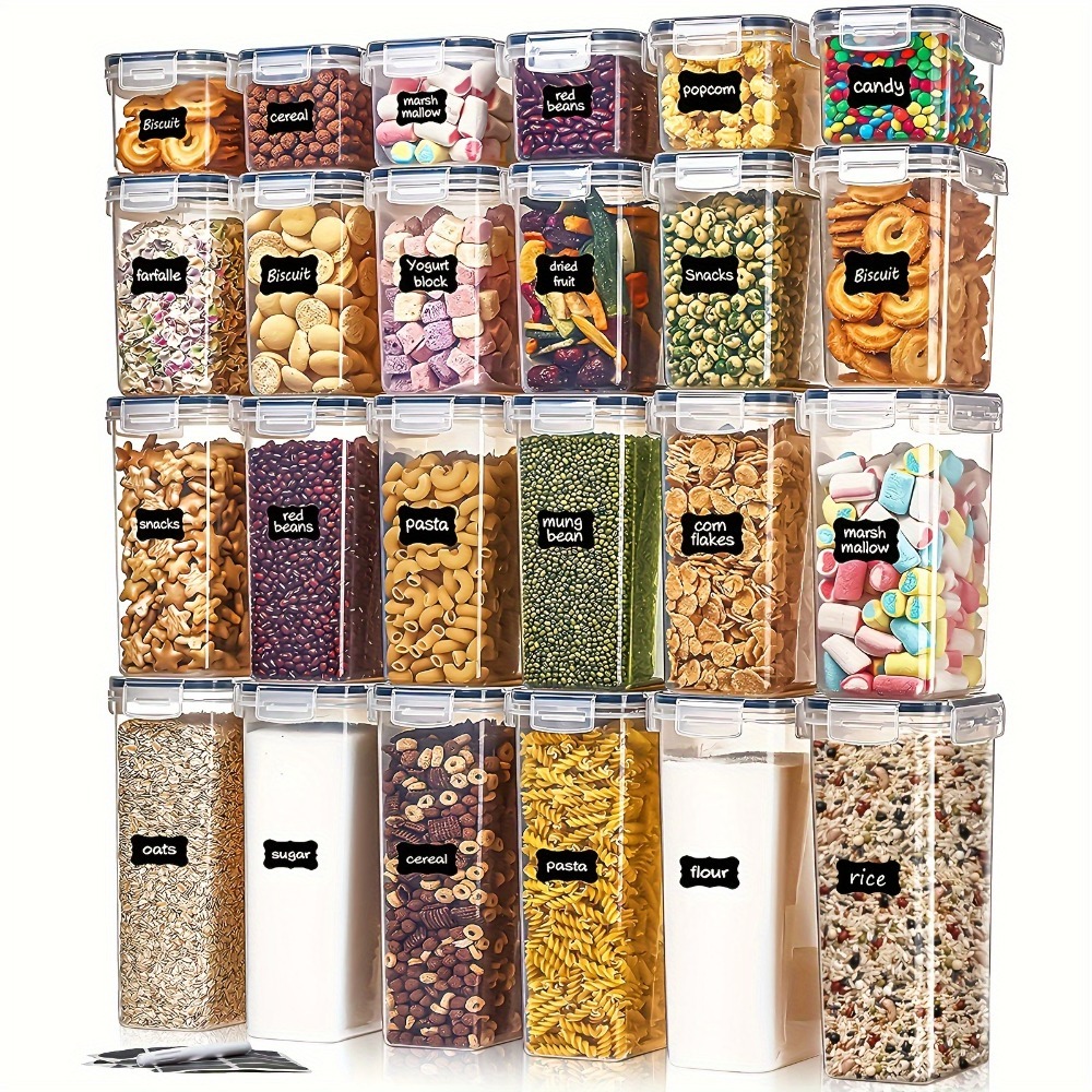 24Pcs Food Storage Containers  - Food Storage Cabinet For Kitchen 评论和价格