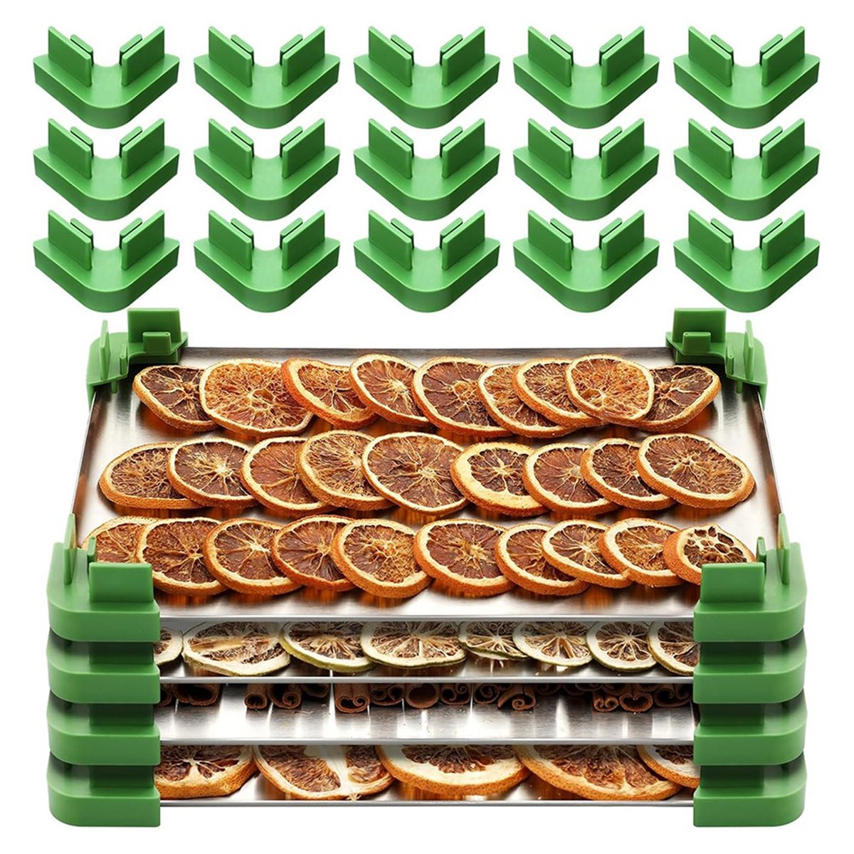 A78I 16-Piece Tray Stacker Set - Food Storage Freeze Dried 评论和价格