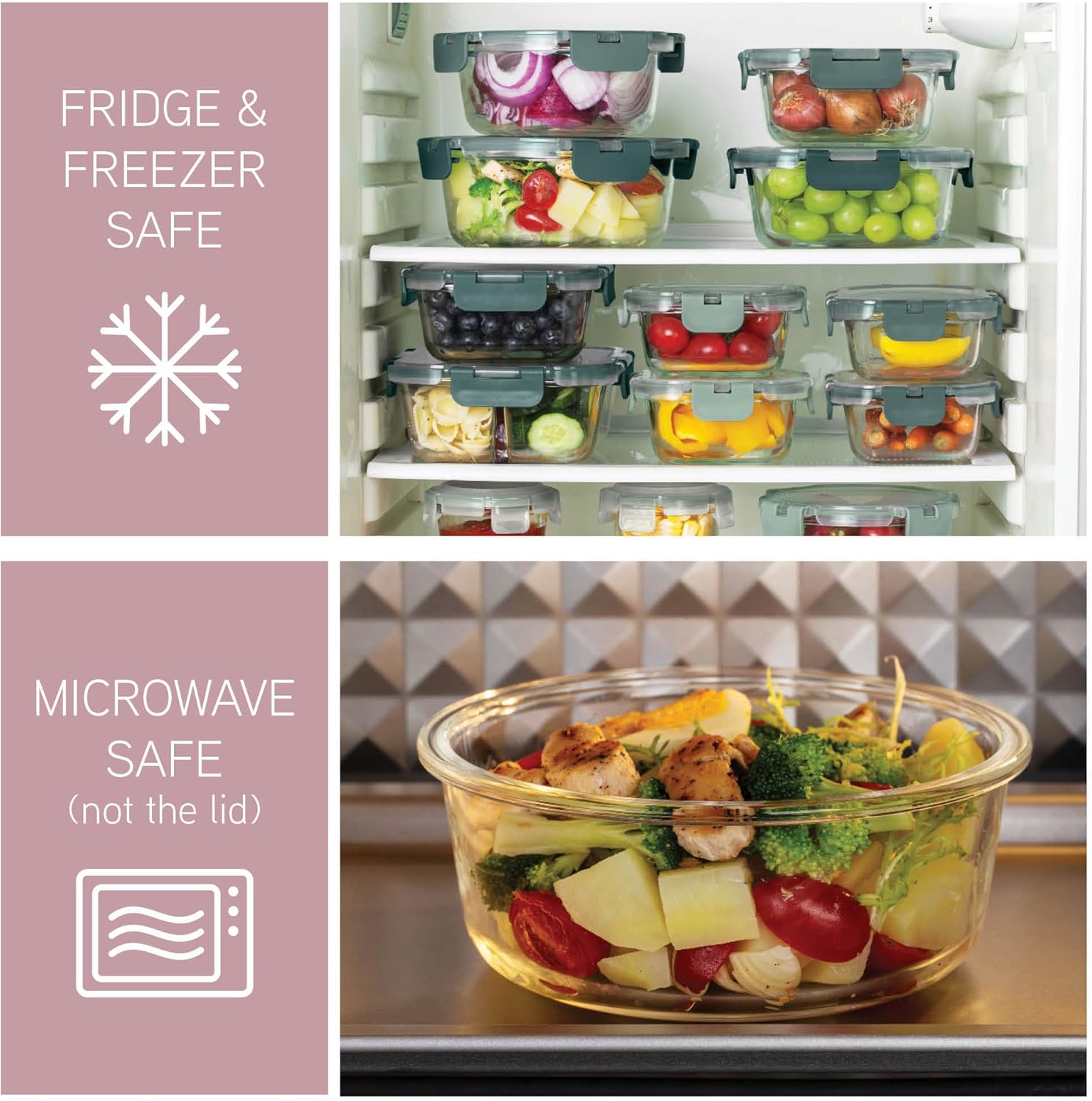 32-Pc Borosilicate Glass Food  - Food Storage Meal Prep 评论和价格