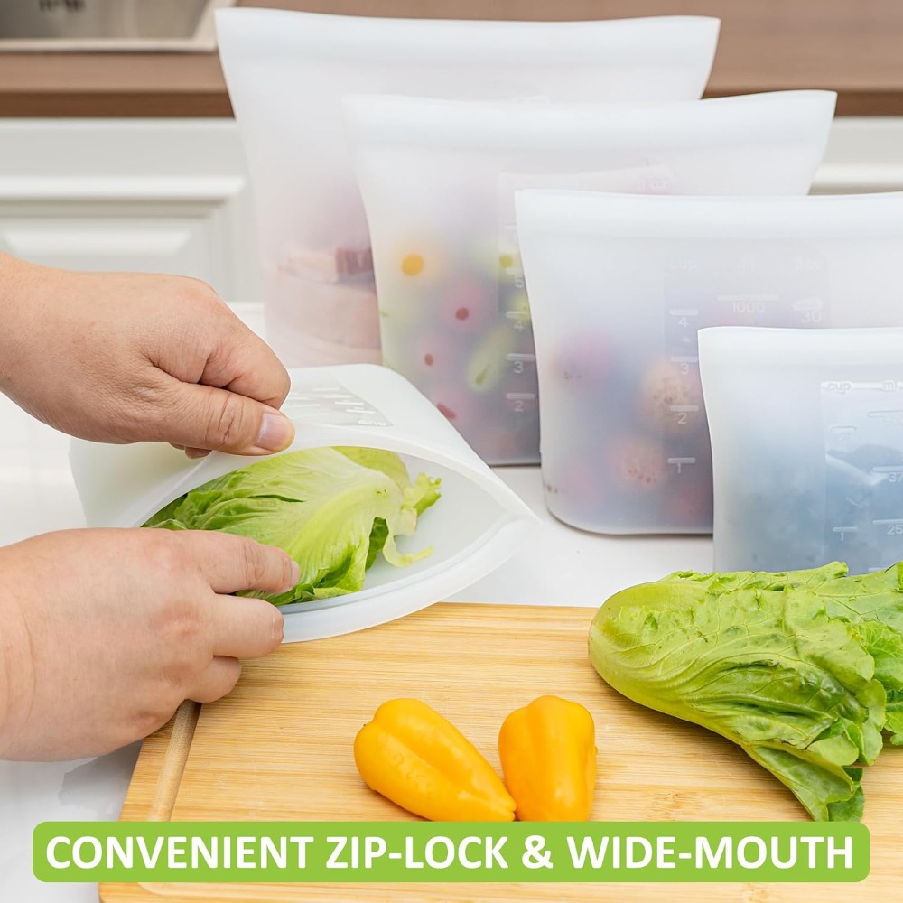 Reusable Silicone Food Storage - Food Storage 4 Quart 评论和价格