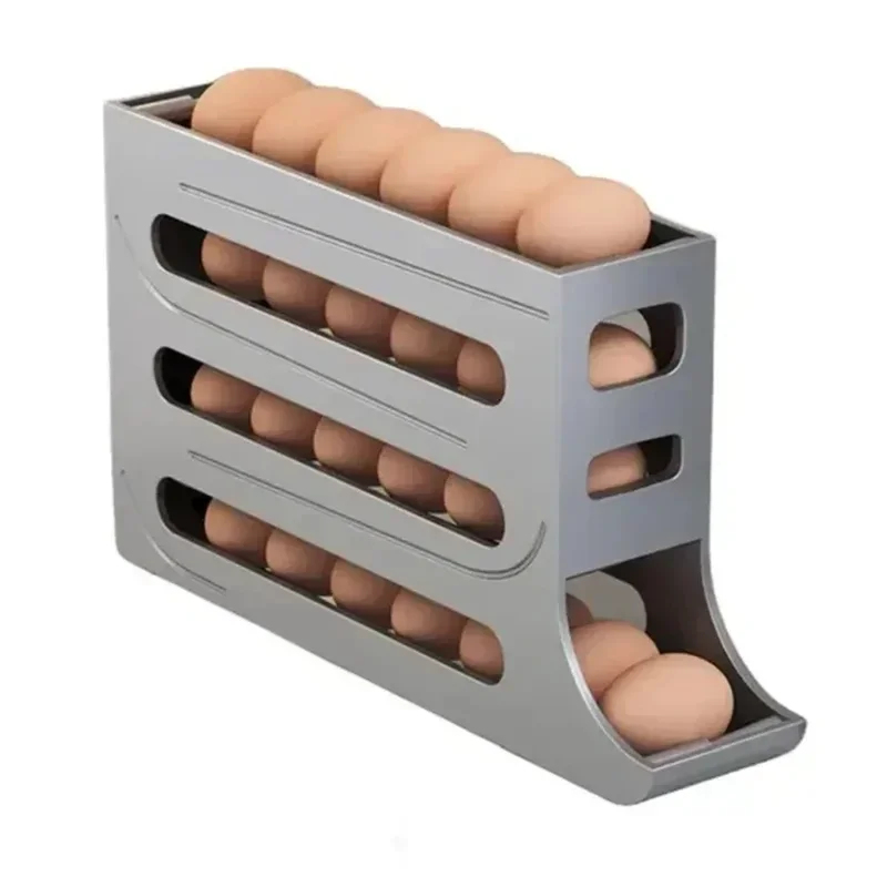 Rolling Egg Dispenser 4 Layer  - Food Storage Cabinet For Kitchen 评论和价格