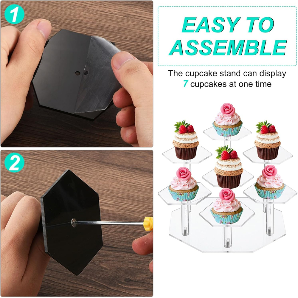 7 Tier Acrylic Display Stand W - Food Storage Rack 评论和价格