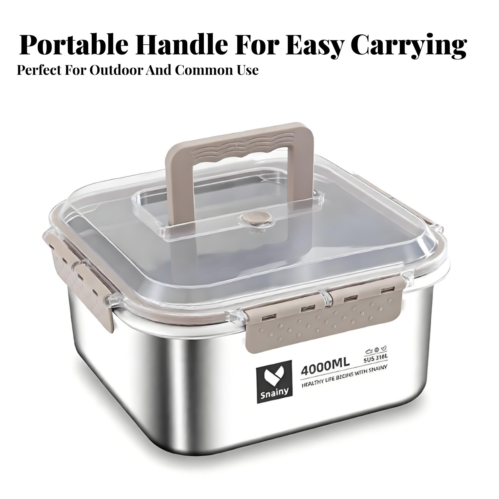 316 Stainless Steel Bento Box, - Food Storage Lunch Box 评论和价格