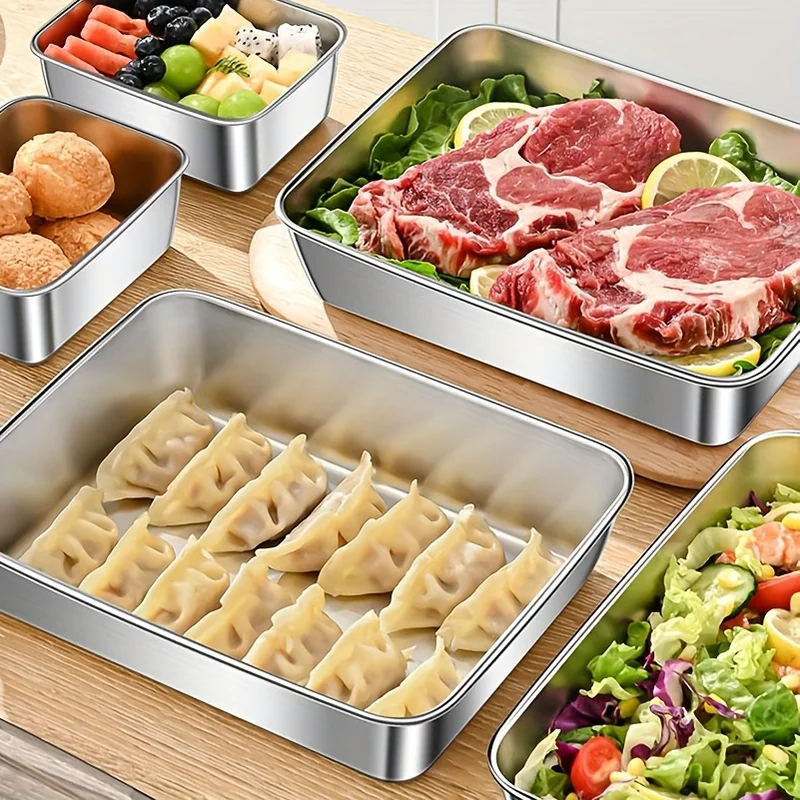 Rectangular Stainless Steel Fo - Food Storage Lunch Box 评论和价格