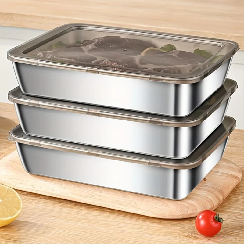 Rectangular Stainless Steel Fo - Food Storage Lunch Box 评论和价格