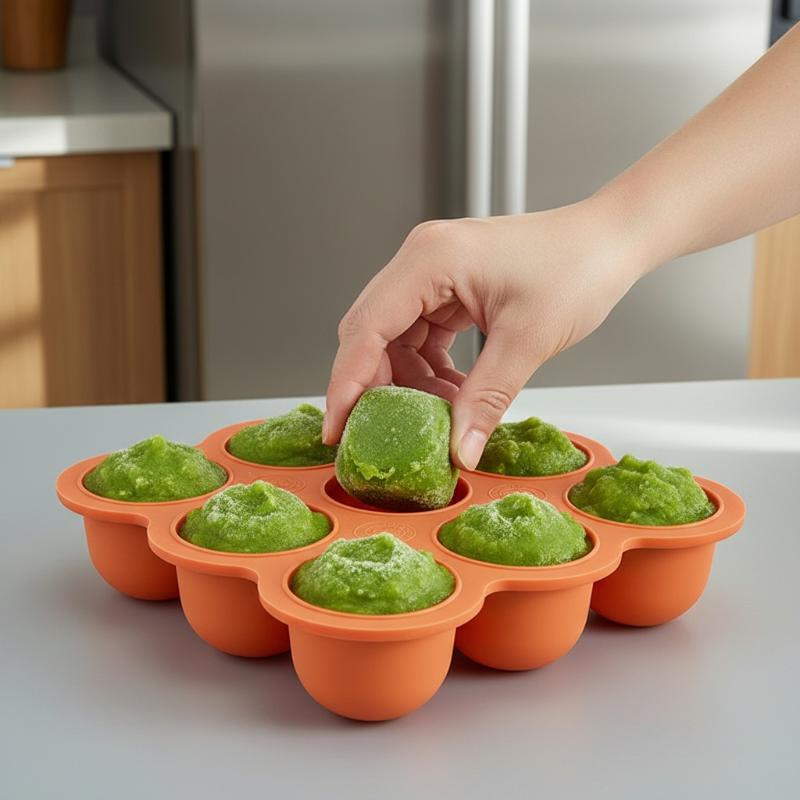 Baby Food Silicone Container 9 - Food Storage 1 Year 评论和价格