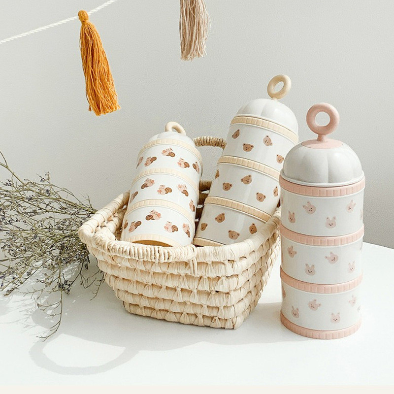 Cute Bear Milk Powder Box Baby - Food Storage 1 Year 评论和价格