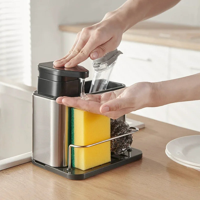 3-in-1 Kitchen Soap Dispenser  - Food Storage Rack 评论和价格