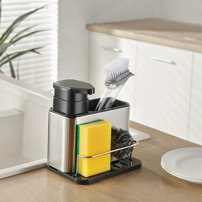 3-in-1 Kitchen Soap Dispenser  - Food Storage Rack 评论和价格