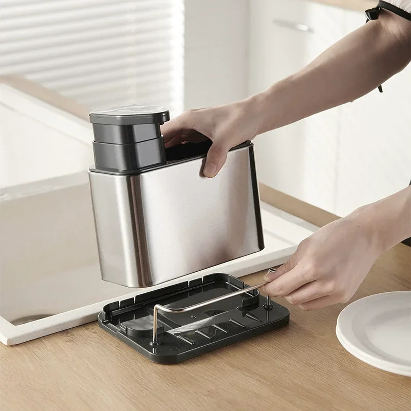 3-in-1 Kitchen Soap Dispenser  - Food Storage Rack 评论和价格
