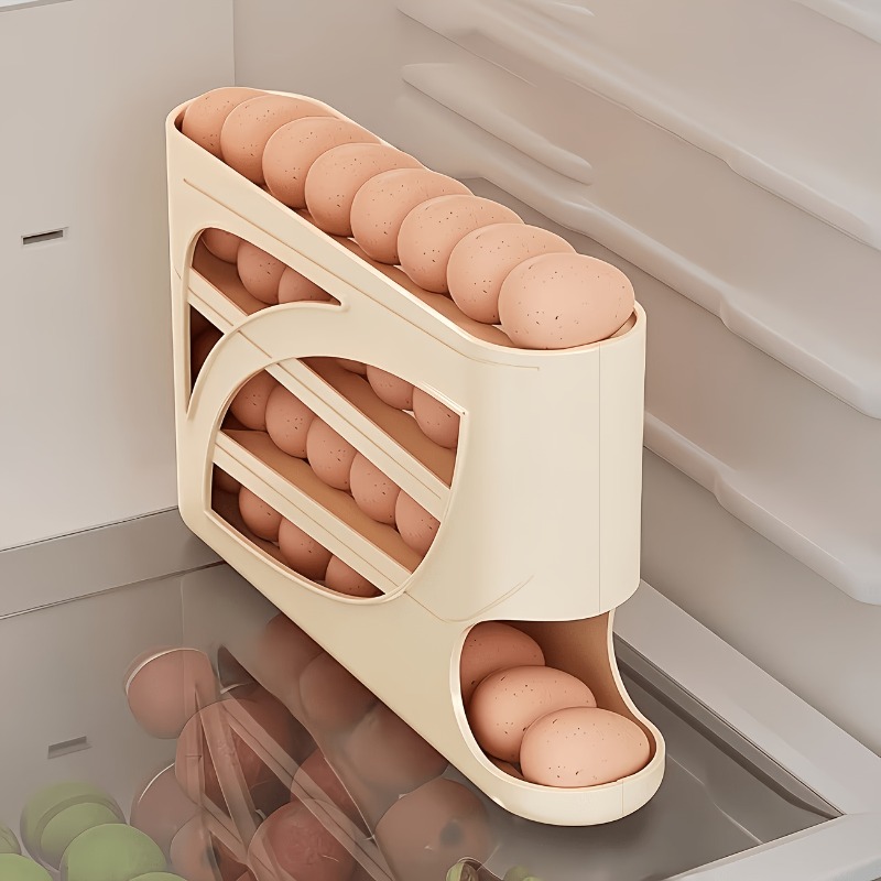 1Pcs Auto Rolling Egg Dispense - Food Storage Cabinet For Kitchen 评论和价格