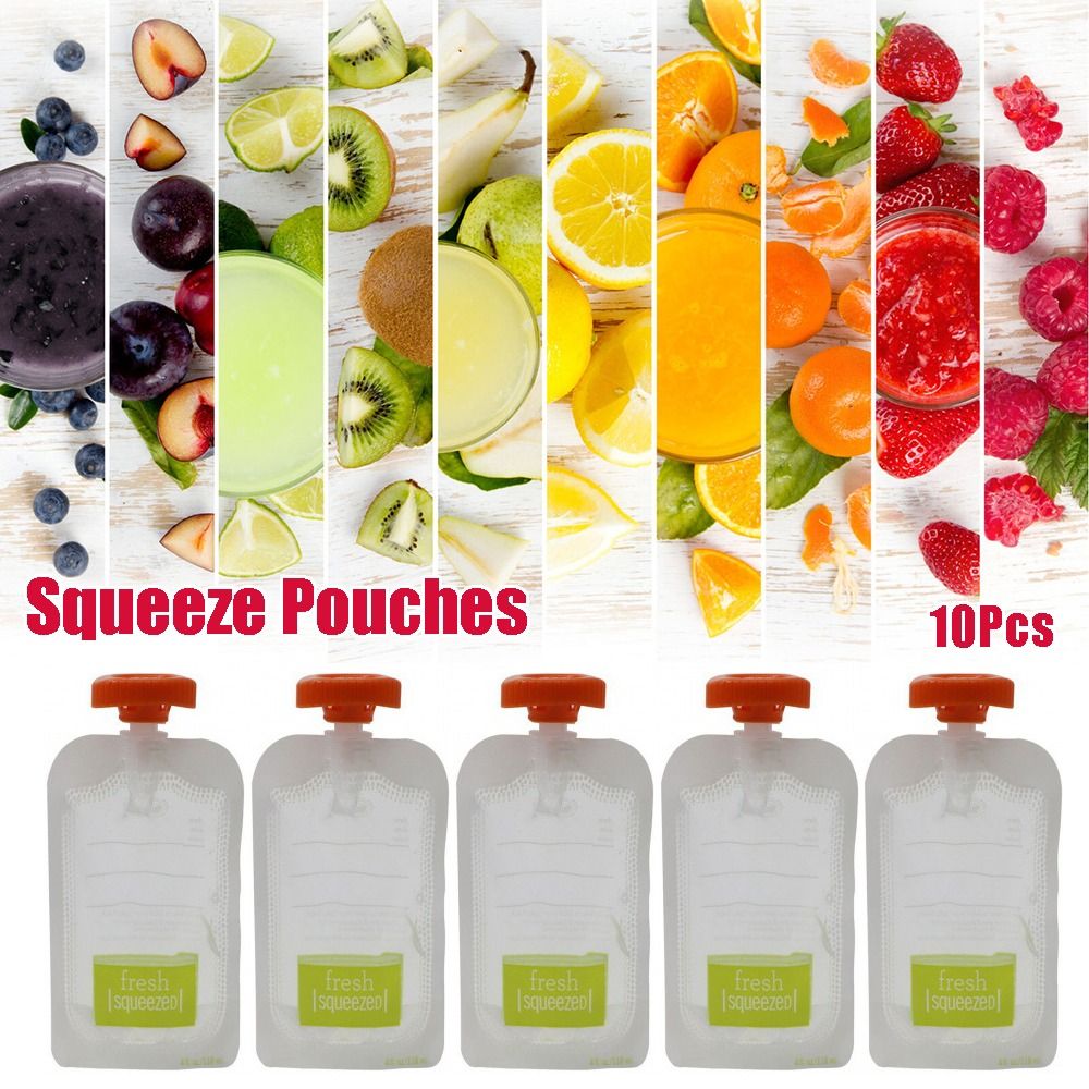10Pcs Manual Fruit Puree Baby  - Food Storage 1 Year 评论和价格