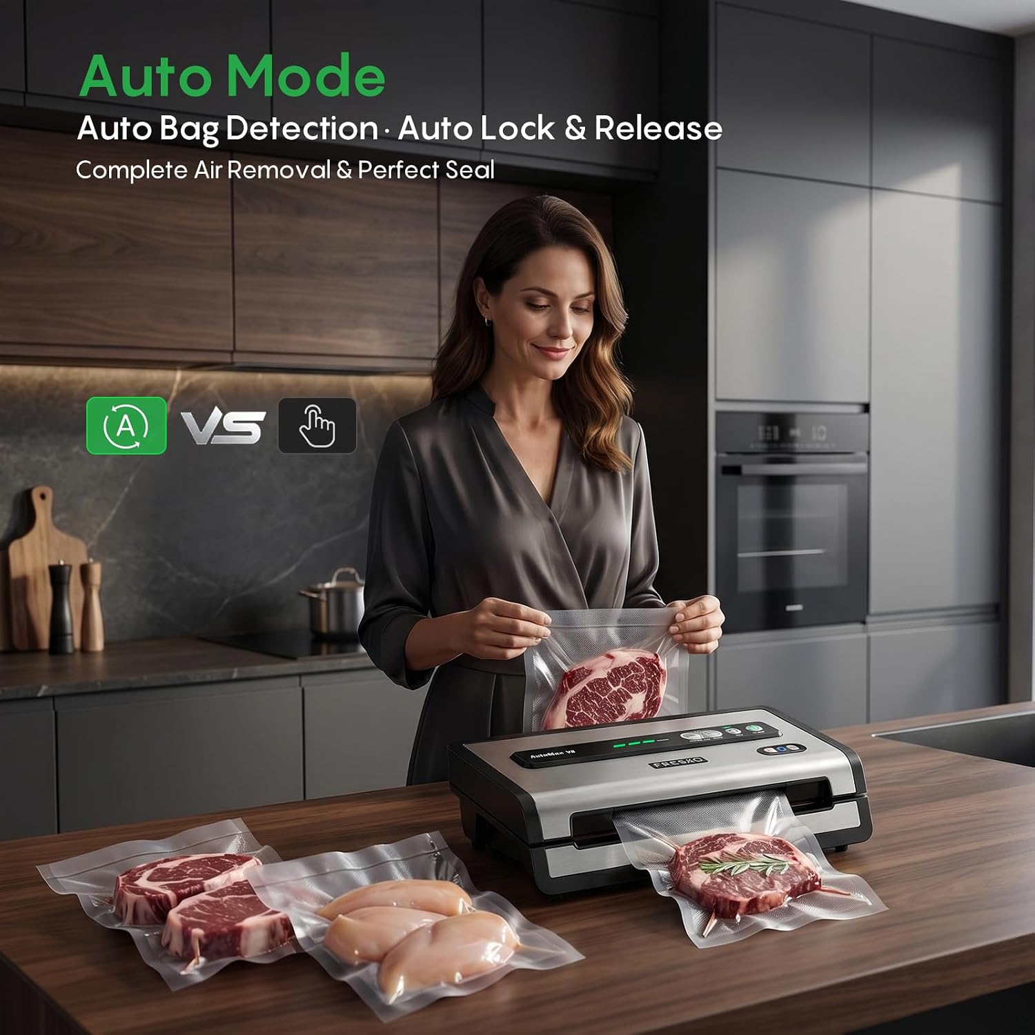 Automatic Vacuum Sealer for Fo - Food Storage Meal Prep 评论和价格