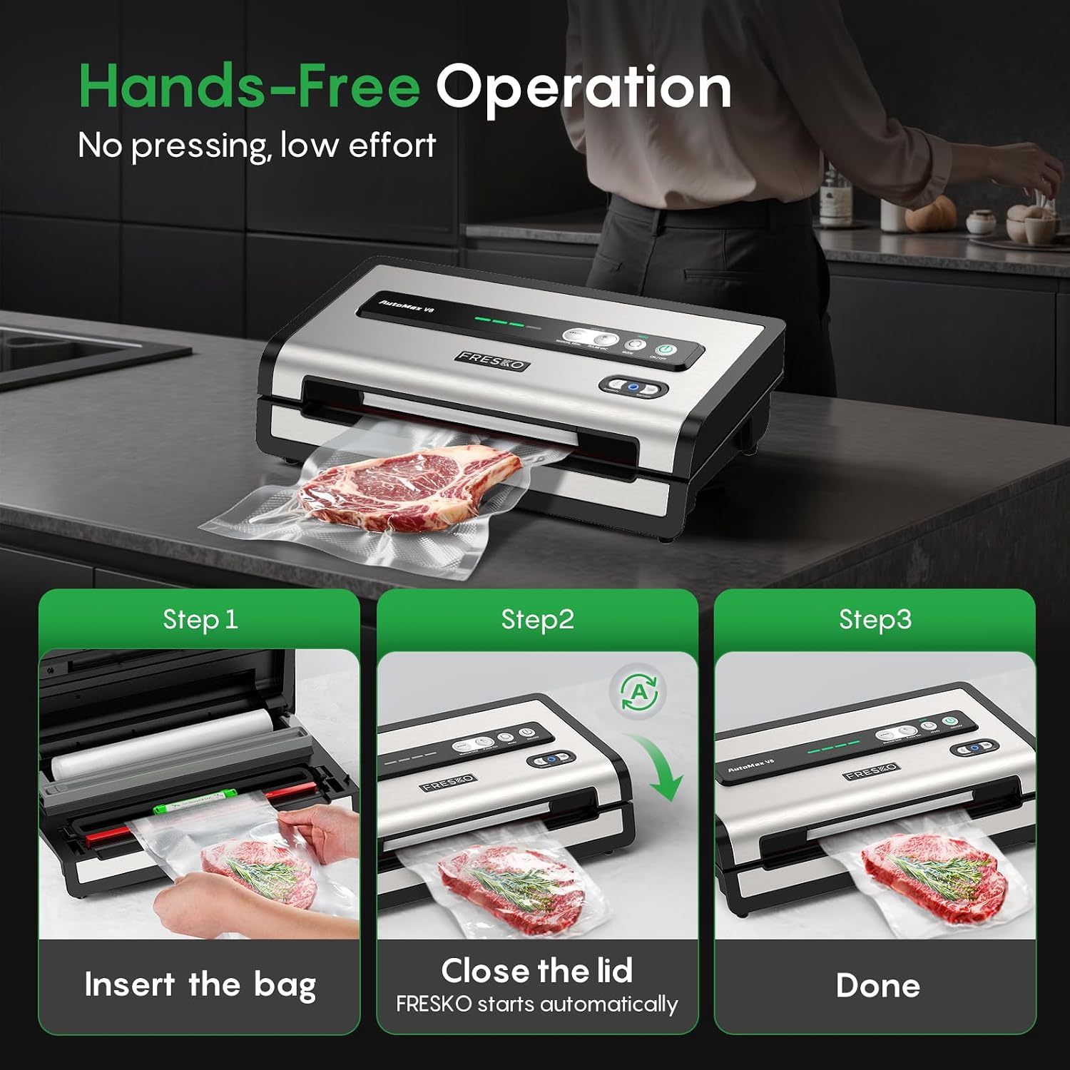 Automatic Vacuum Sealer for Fo - Food Storage Meal Prep 评论和价格