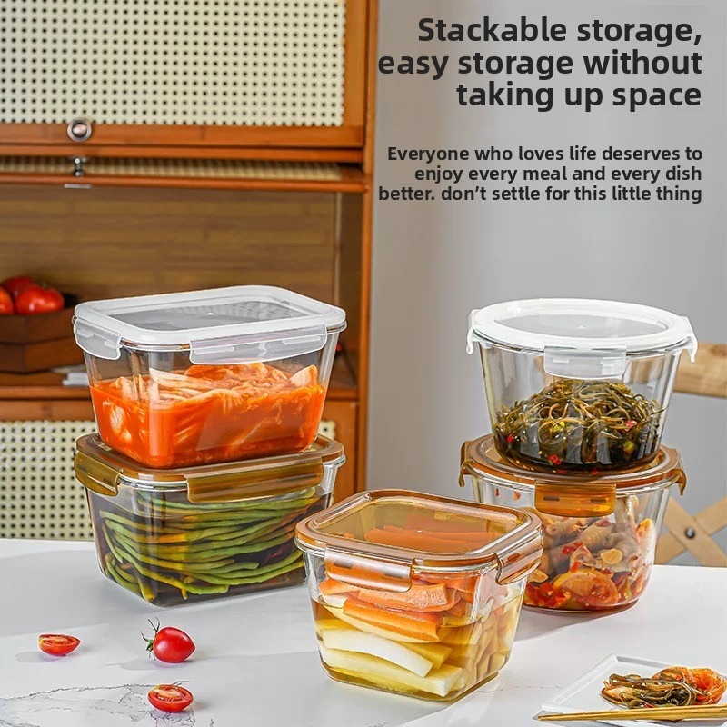 2500ml Large Glass Food Storag - Food Storage Lunch Box 评论和价格