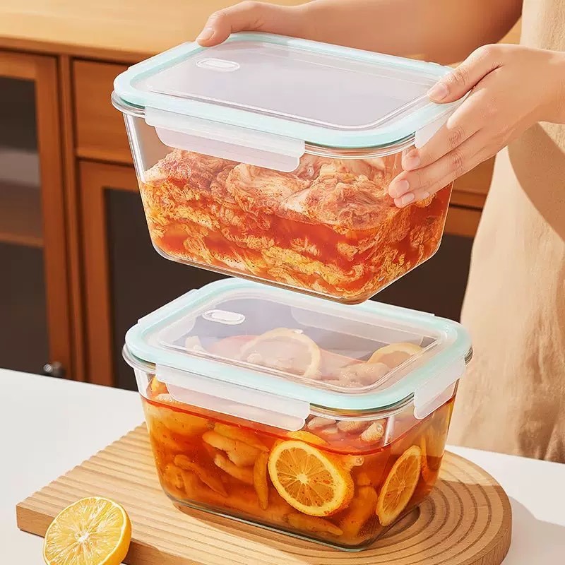 2500ml Large Glass Food Storag - Food Storage Lunch Box 评论和价格