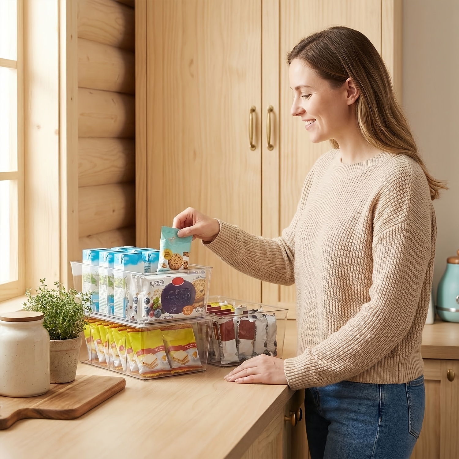 8 Pack Food Storage Organizer  - Food Storage No Pantry 评论和价格