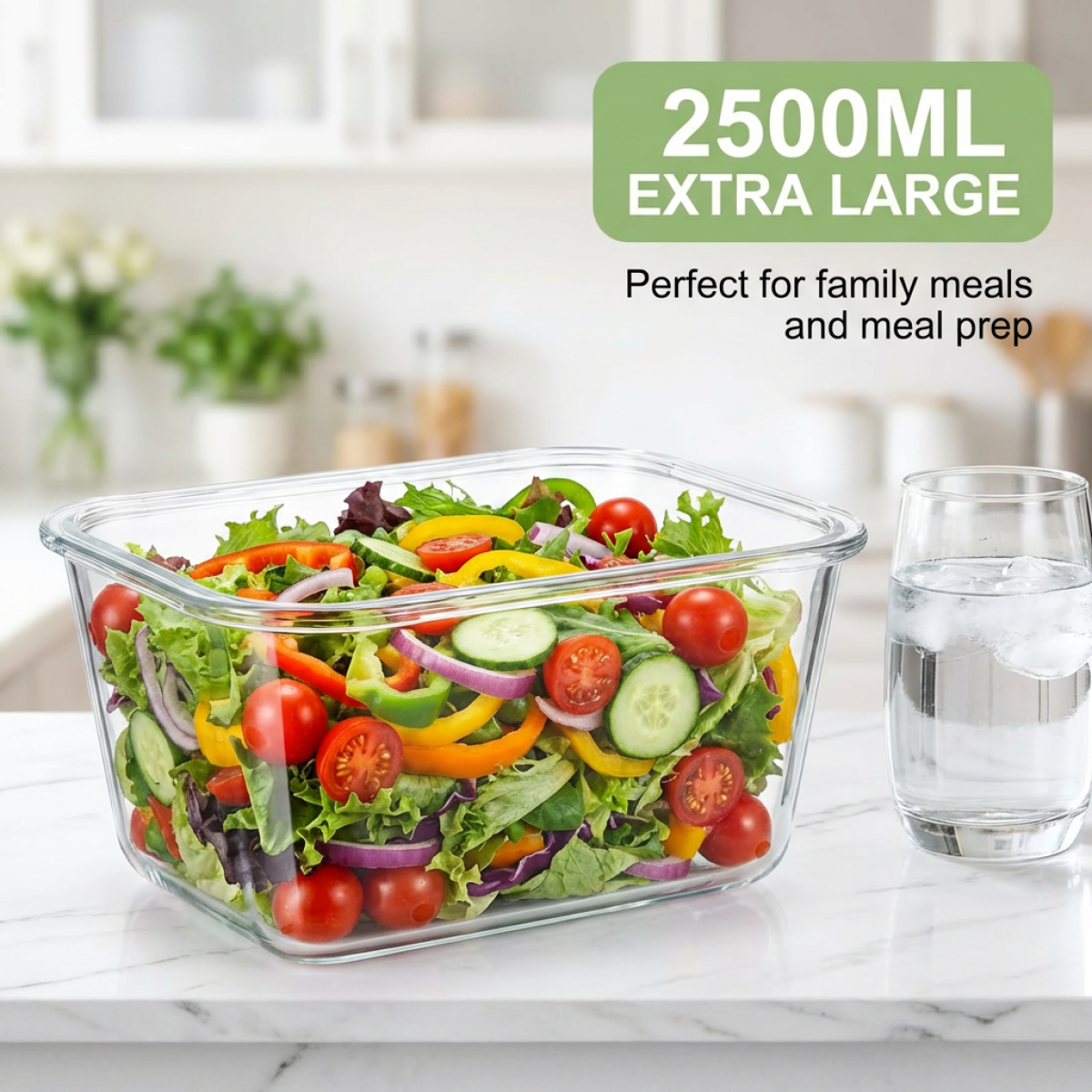 Large Capacity Borosilicate Gl - Food Storage Meal Prep 评论和价格