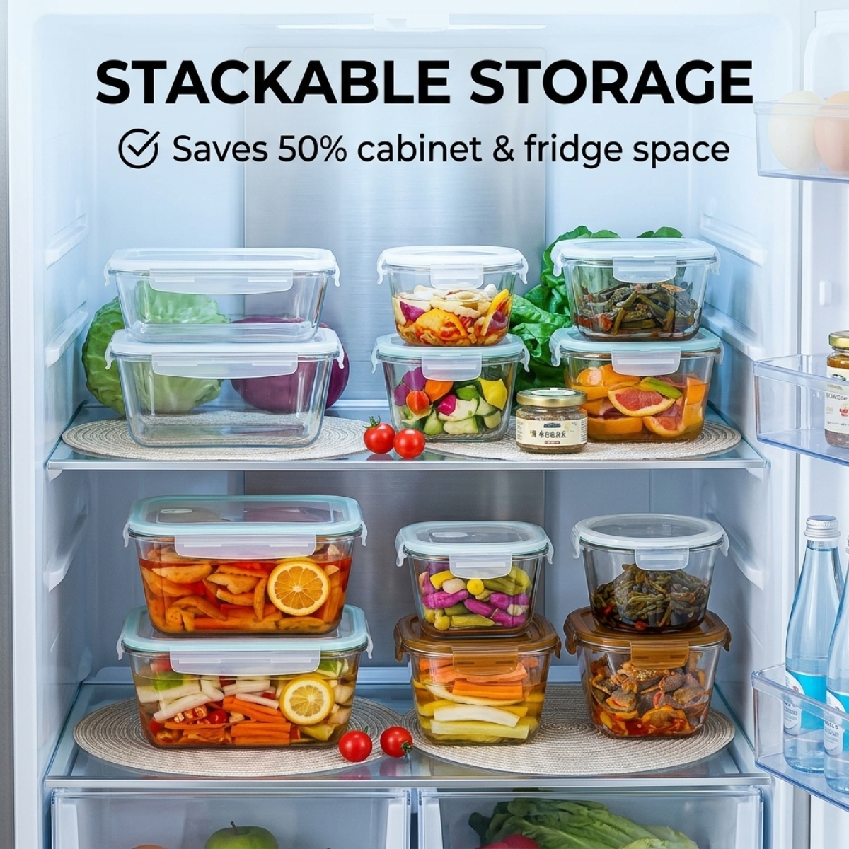 Large Capacity Borosilicate Gl - Food Storage Meal Prep 评论和价格