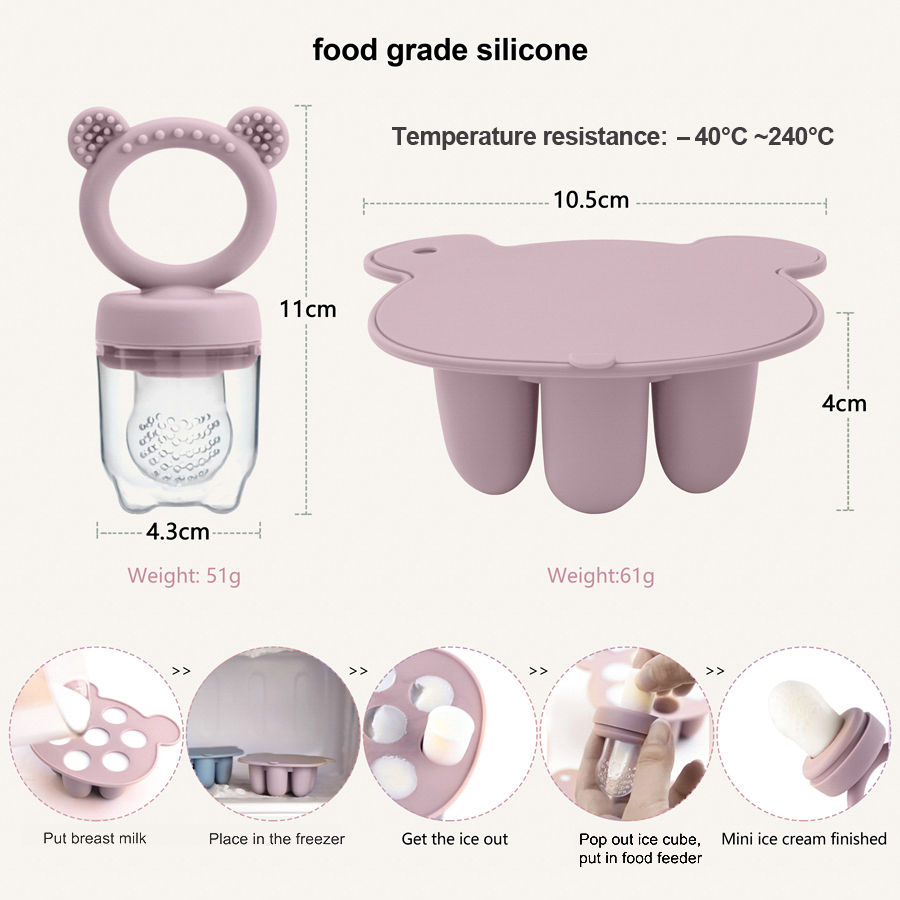 Baby Ice Cream Pops Silicone M - Food Storage 1 Year 评论和价格