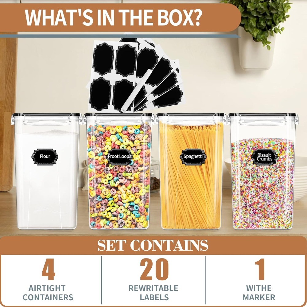 Extra Large Airtight Food Stor - Food Storage No Pantry 评论和价格