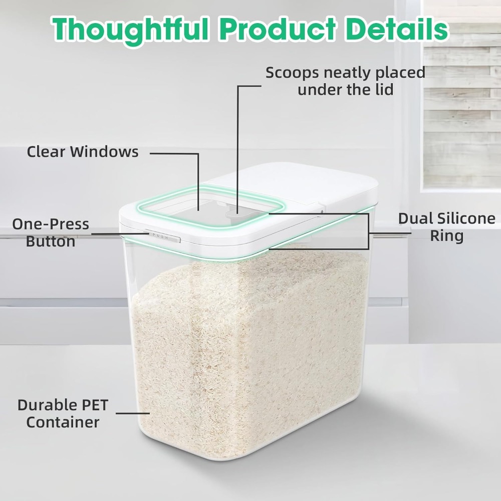 TBMax Rice Flour Storage Conta - Food Storage No Pantry 评论和价格