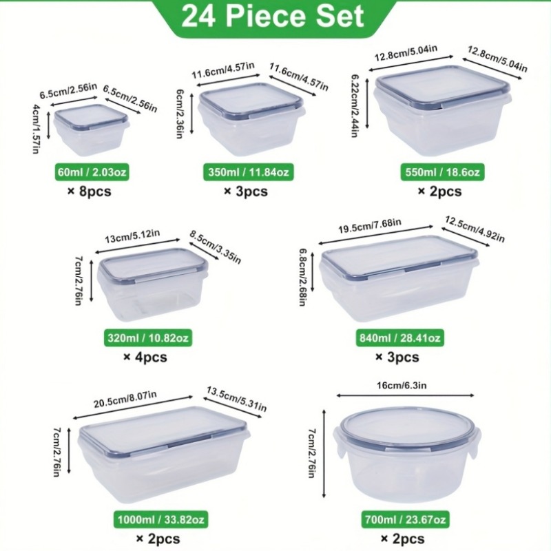48PCS BPA-Free Food Storage Se - Food Storage Meal Prep 评论和价格