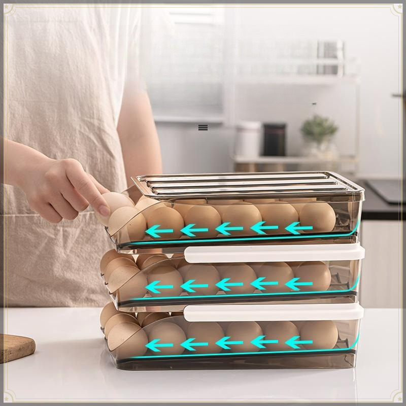Rolling Egg Storage Box PET St - Food Storage Cabinet For Kitchen 评论和价格