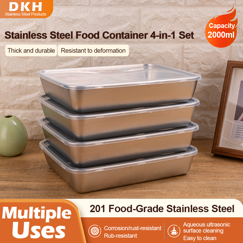 MTM 4PCS Stainless Steel Food  - Food Storage No Pantry 评论和价格