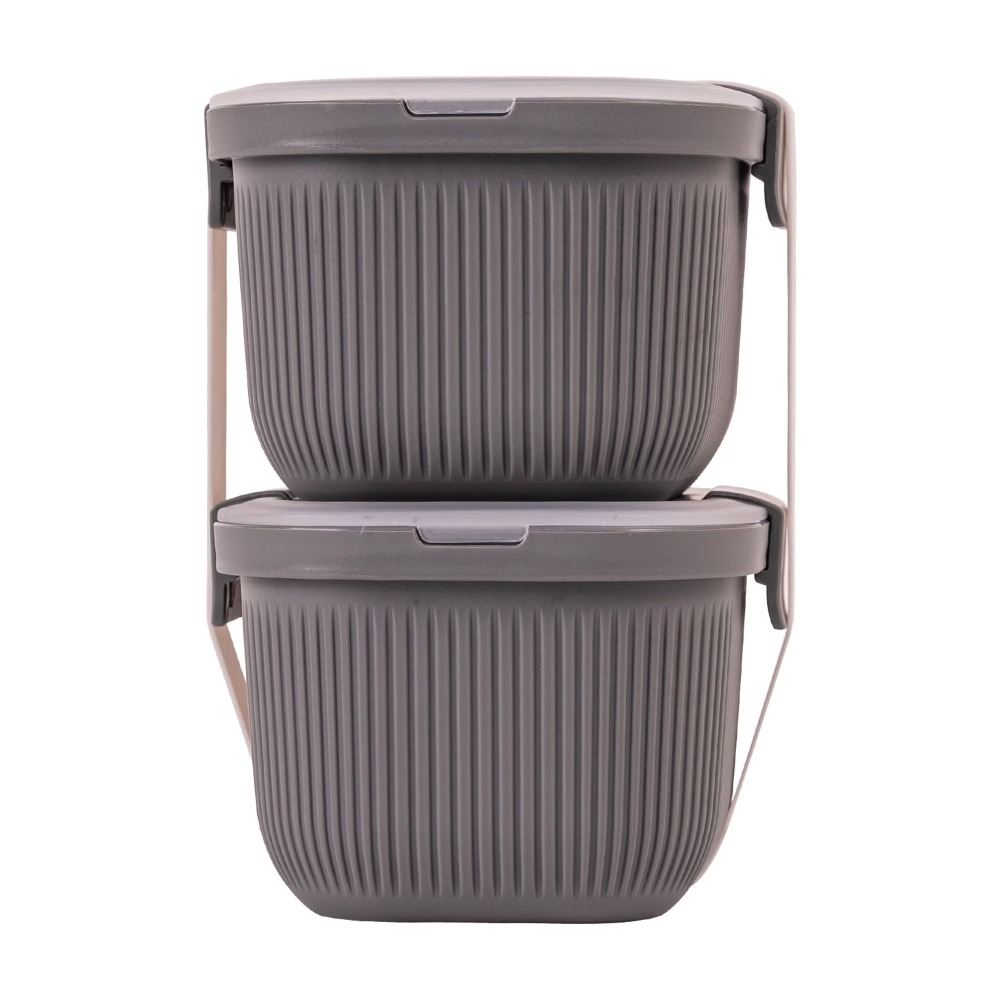 Rectangle Grey Bento Box Snack - Food Storage Lunch Box 评论和价格