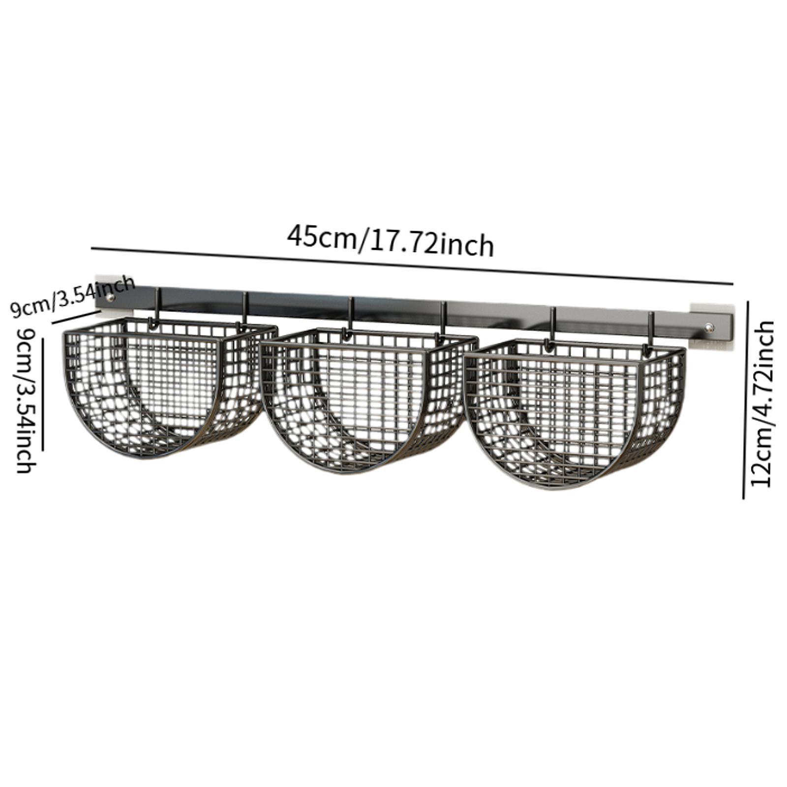 Metal Hanging Wall Basket Orga - Food Storage No Pantry 评论和价格