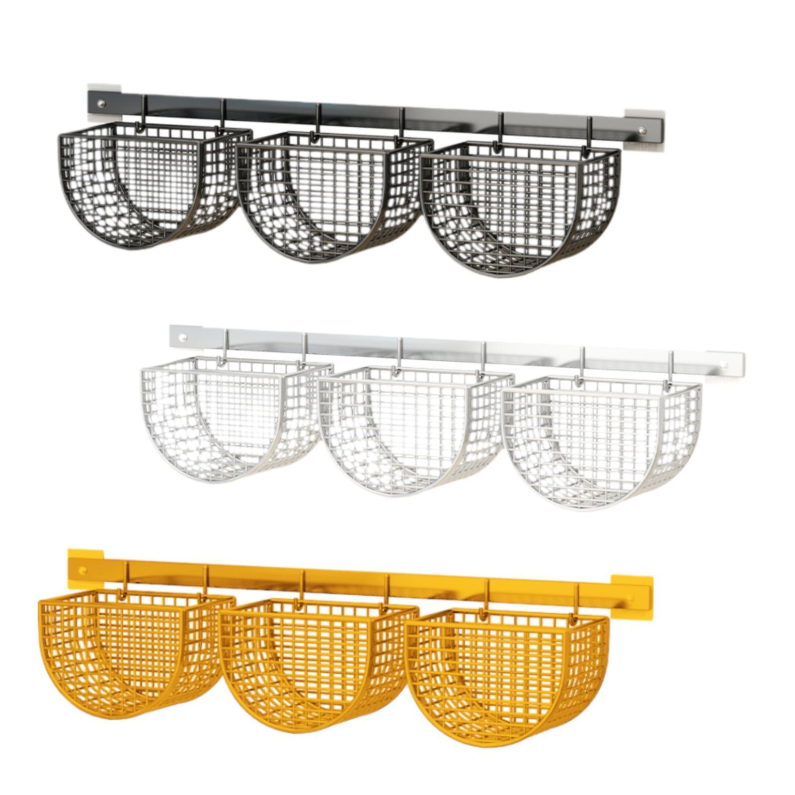 Metal Hanging Wall Basket Orga - Food Storage No Pantry 评论和价格