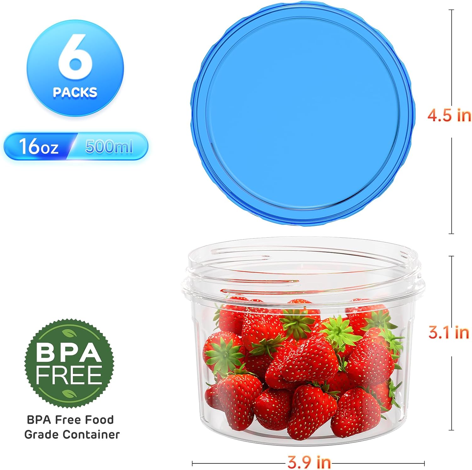 Freezer Storage Containers, [6 - Food Storage Meal Prep 评论和价格