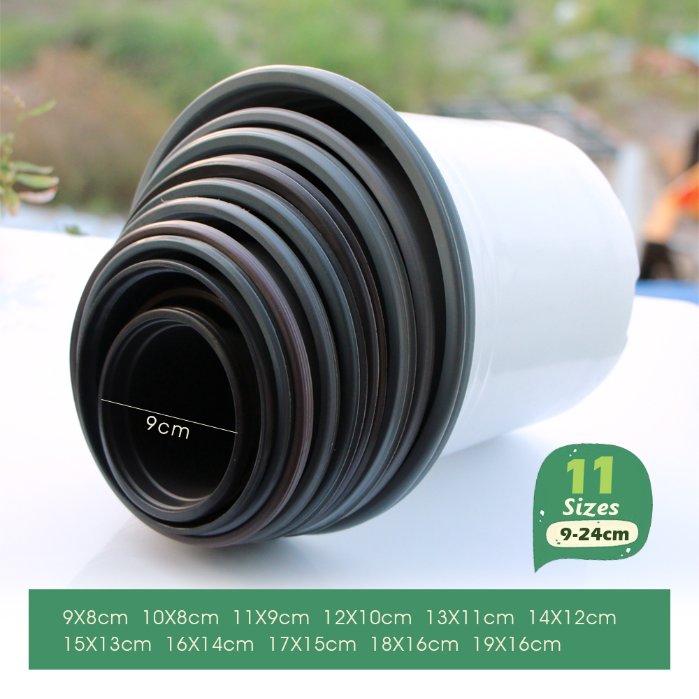Garden White Plasticc Flowerpo - Food Storage Plants 评论和价格