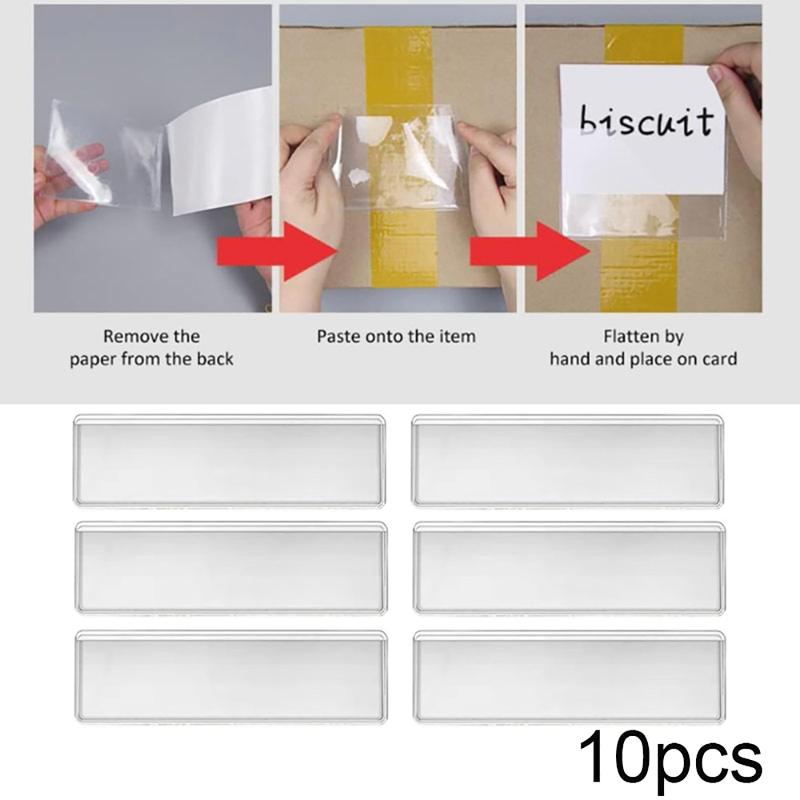 10Pcs Transparent PVC Adhesive - Food Storage No Pantry 评论和价格